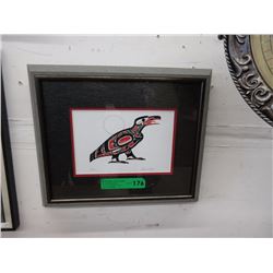 Richard Shorty Framed Print "Raven"