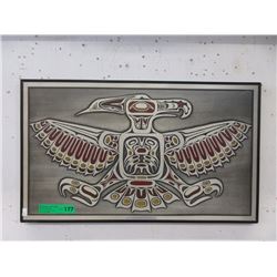 Vintage Aluminum Haida Thunderbird Etching
