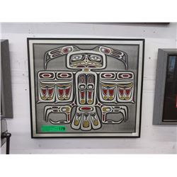 Vintage Aluminum Haida Thunderbird Etching