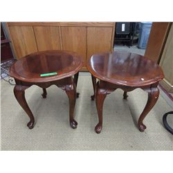 Pair of Wood End Tables