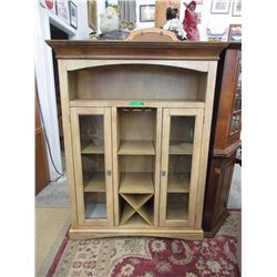 Glass Door Wood Cabinet