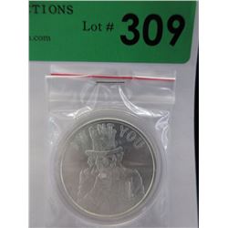 1 Oz. Silver Shield .999 Silver Art Round