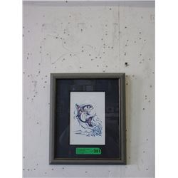 Richard Shorty Framed Print - "Dolphin"