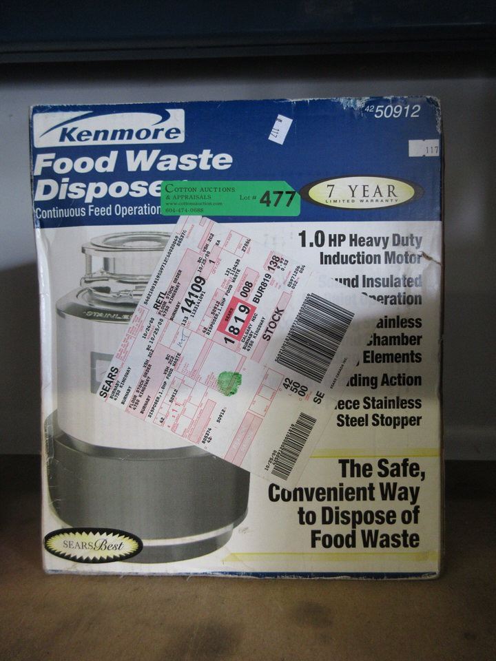 Kenmore Food Waste Disposer