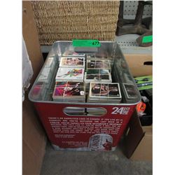 Beer Bin Filled With Basketball Trading Cards