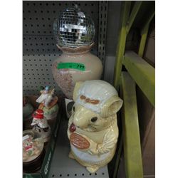 Disco Ball, Strobe Light, Cookie Jar & Vase