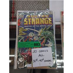20 Comic Books - All 30 - 40 Cent Covers
