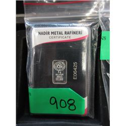 3 x .999 Silver 5 Gram Bars