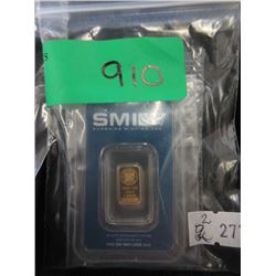 2 x .9999 Fine Gold 1 Gram Bars
