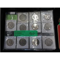 11  USA Kennedy Half Dollars - 60s & 70s