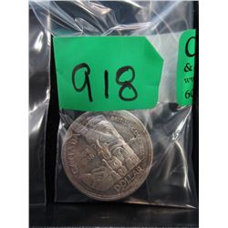 1958 Canadian Silver Totem Dollar Coin