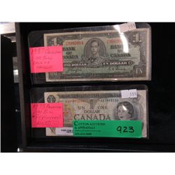 1937 & 1973 Canadian Bank Notes