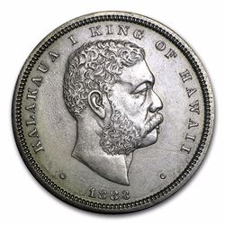 1883 Hawaii Half Dollar Kalakaua I AU58
