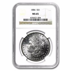 1886 Morgan Dollar MS-65 NGC HIGH GRADE
