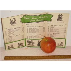 Italian terracotta natural red clay figurines by Sebatiano Grasso price list pamphlet - info sur art