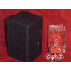 Empty perfume bottle Dog playing bid violin - bouteille vide de perfum Chien jouant le gros violon