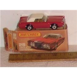 1978 Matchbox Lincoln Continental #28 old MINT toy- vieux jouet neuf de collection