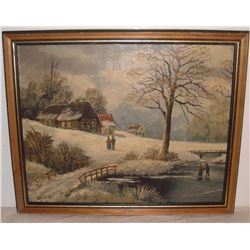 Winter Promenades painting - peintures Promenades d'hiver