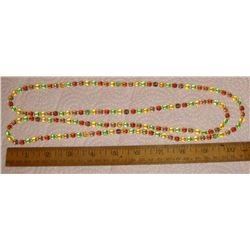 single round colourful glass necklace - collier