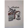 Image 1 : Thomas George "Indian" motorcycle art serigraph limited edition image one of nine copies - art 1/9