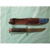 Image 1 : KNIFE W/ BUFFALO ON SCABBARD