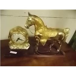 VINTAGE HORSE CLOCK