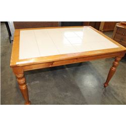 TILE TOP DINING TABLE