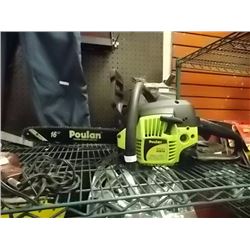 POULAN 16" CHAIN SAW - GAS - WORKING