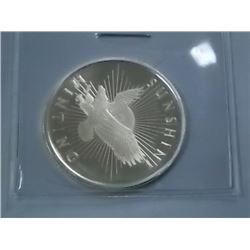 SILVER ROUND - 1/2 TROY OUNCE .999 FINE SILVER - SUNSHINE MINTING - DECODER ON BACK