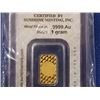 Image 2 : GOLD BAR -  1 GRAM .999 FINE GOLD BAR - SUNSHINE MINTING (SMI) - SECURITY PACKAGED WITH DECODER ON B