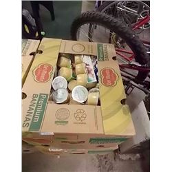 LARGE BANANA BOX OF ASSORTED FOOD ITEMS