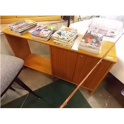 TEAK  CABINET - 2 DOOR - (DESK HUTCH)