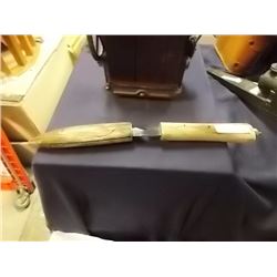 FISH FILLET KNIFE  WITH CASE - WOOD HANDLE