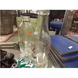 VINTAGE MILK BOTTLES - 2 TTL