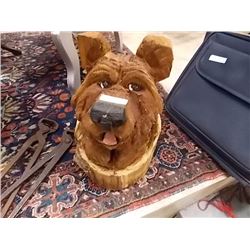 UNIQUE CHAINSAW CARVING - BEAR IN STUMP