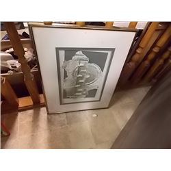 PICTURE - 3D GOLD FOIL INLAYED ABSTRACT