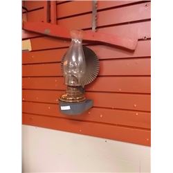 VINTAGE WALL MOUNTED OIL LAMP