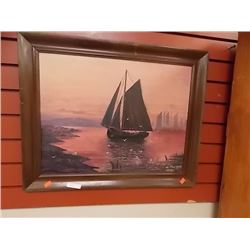 FRAMED PICTURE - SHIP