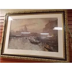 LIMITED EDITION THOMAS KINKADE LITHO - 1970'S - VENICE