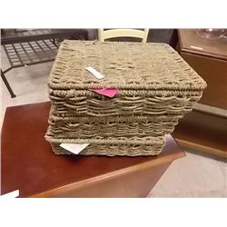 WICKER BASKET SET - 3 PC