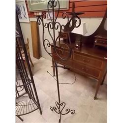 NEW WROUGHT CANDLE HOLDER - 53" TALL
