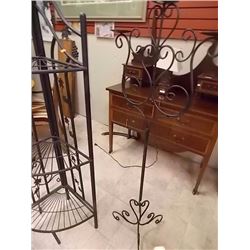 NEW WROUGHT CANDLE HOLDER - 53" TALL