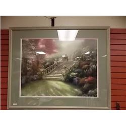 LIMITED EDITION THOMAS KINKADE LITHO - 1970'S - STAIRWAY TO PARADISE