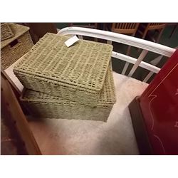 WICKER BASKET SET - 2 PC