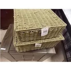 WICKER BASKET SET - 2 PC