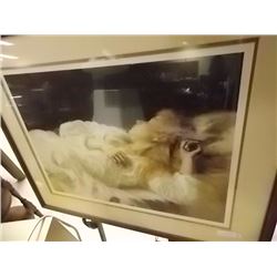 VINTAGE PICTURE - LADY SLEEPING