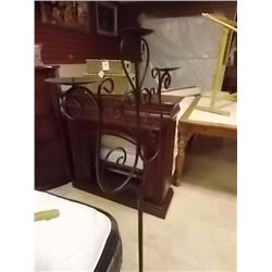 NEW WROUGHT CANDLE HOLDER - 53" TALL