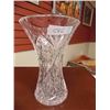 Image 1 : PIN WHEEL CRYSTAL VASE - 8.5" TALL