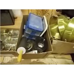 BOX OF HOUSE HOLD - POPCORN POPPER & MORE