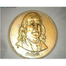 "The Franklin Mint Collector's Society 1980", Bronze, 44mm, Brown AU.